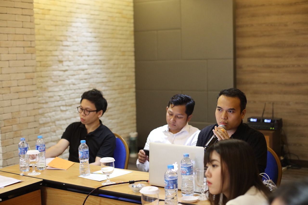 Tessar Napitupulu speaking at BEKRAF, 2017