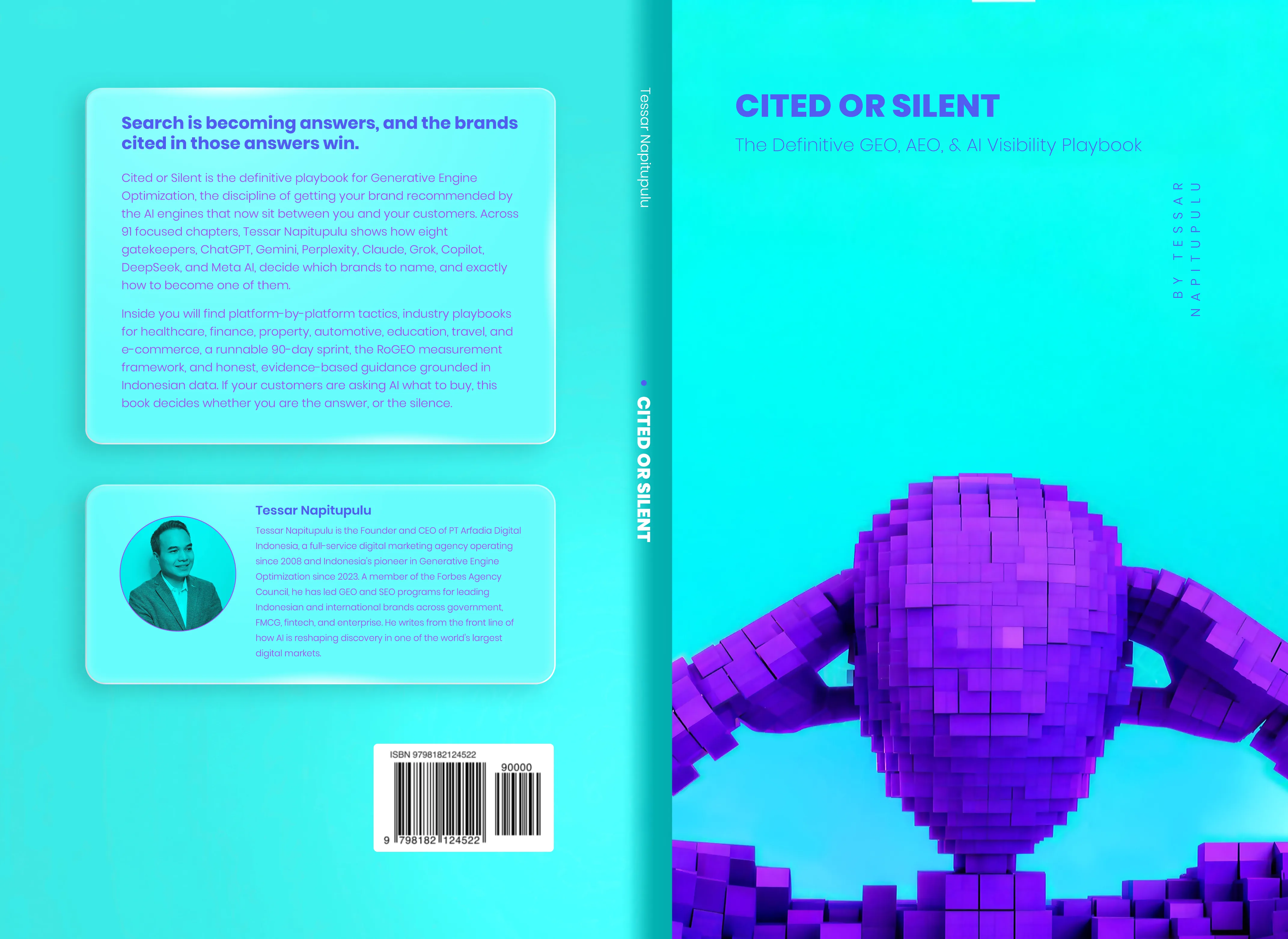 Cited or Silent, sampul depan dan belakang, karya Tessar Napitupulu