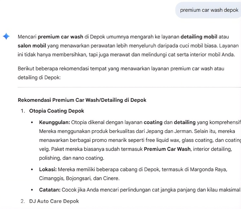 Premium Car Wash Depok on Gemini before Arfadia, Glam Autowash not shown